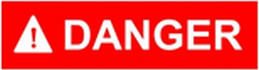 GENERAC LPガス発電機 危険表示 danger
